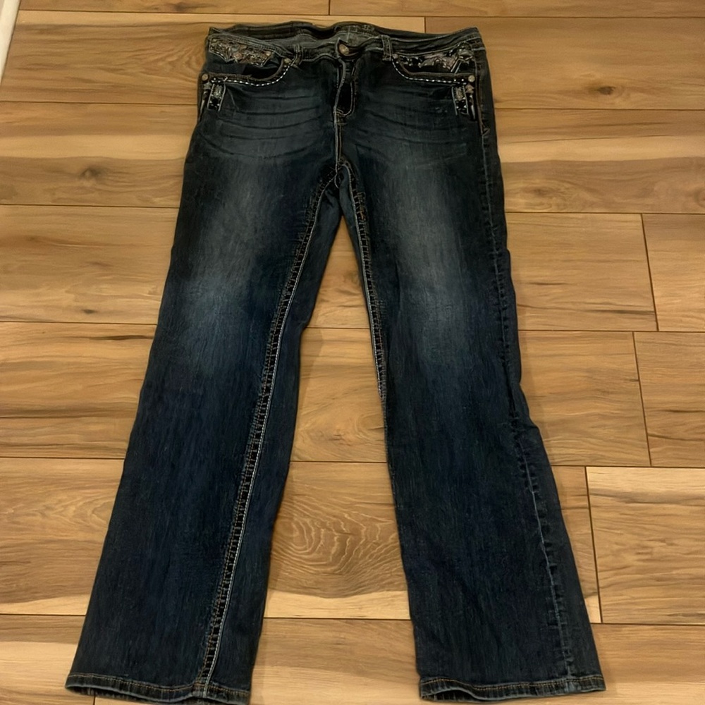 Grace Blue Boot Cut Jeans Classic Denim